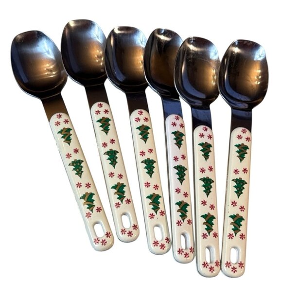 VTG Northland Stainless Japan Christmas Trees Flatware For 6 - 24 Pieces - Picture 7 of 11